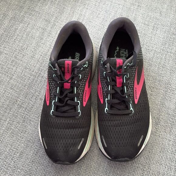 Brooks Shoes Ghost 14 Womens‎ Size 9 Black Running Sneakers - Picture 3 of 7